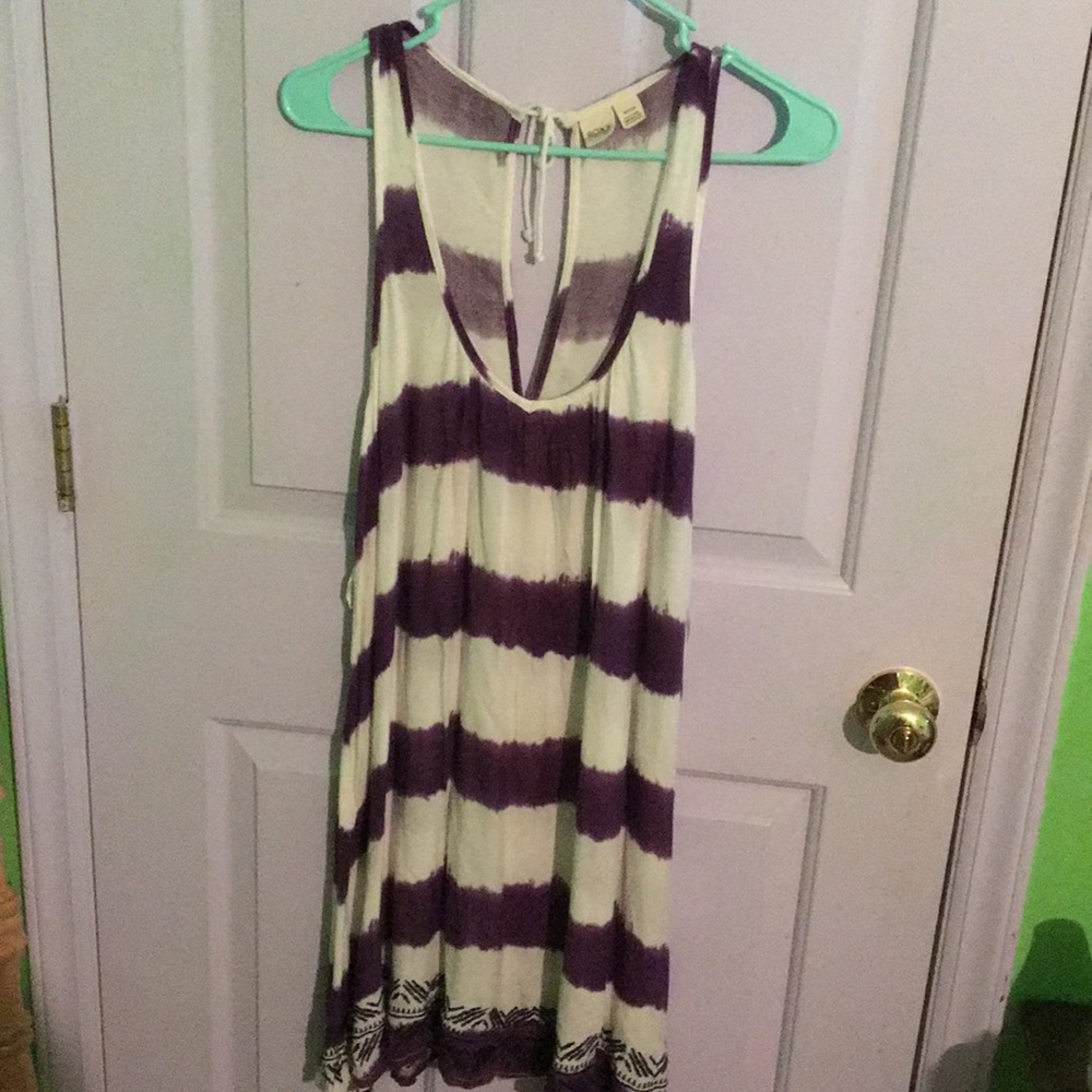 Purple and white Roxy dress